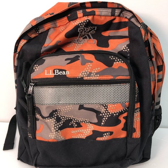 ll bean orange backpack
